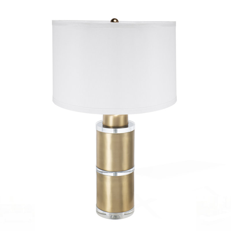 Lampe de table cylindrique avec abat-jour cylindrique, parfaite pour un décor moderne et élégant