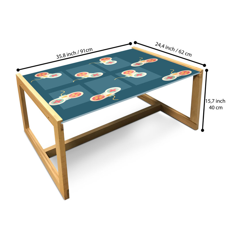 Jainie Sled Coffee Table, 90cm H x 62cm W x 40cm D