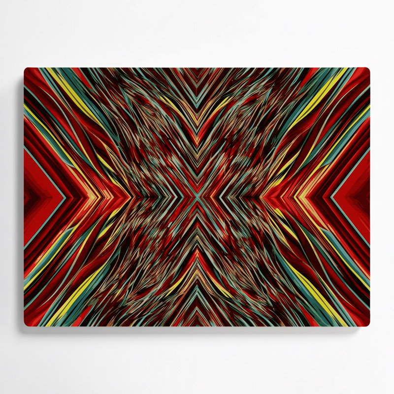 Op Art 32 Brown Metal Wall Art, 11" H x 14" W