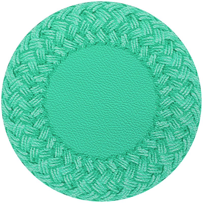 Raffia 16" Vinyl Placemat, Weston Green