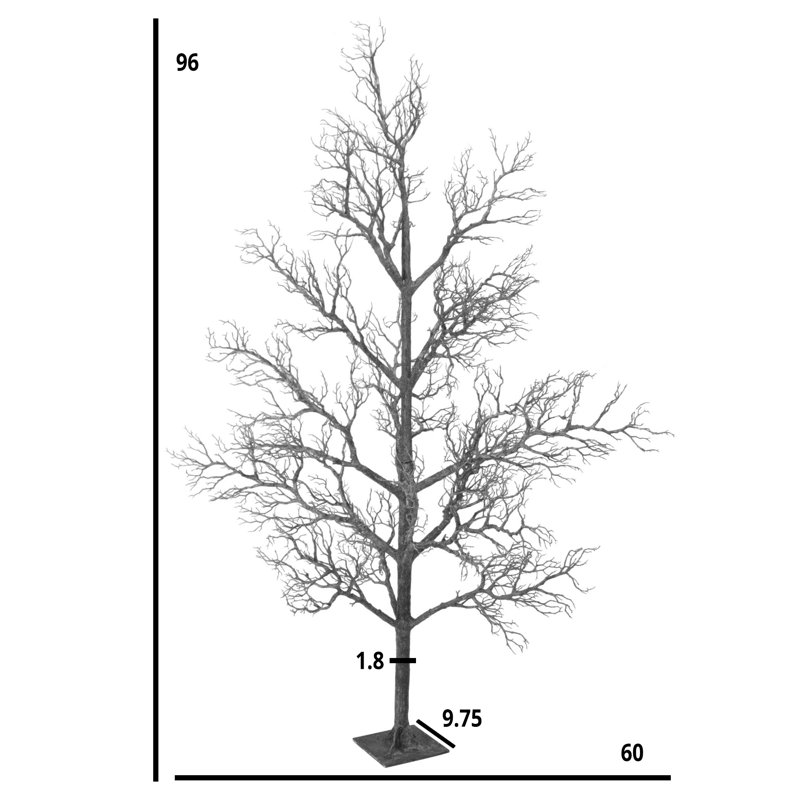 Arbre artificiel 96 ", Brun
