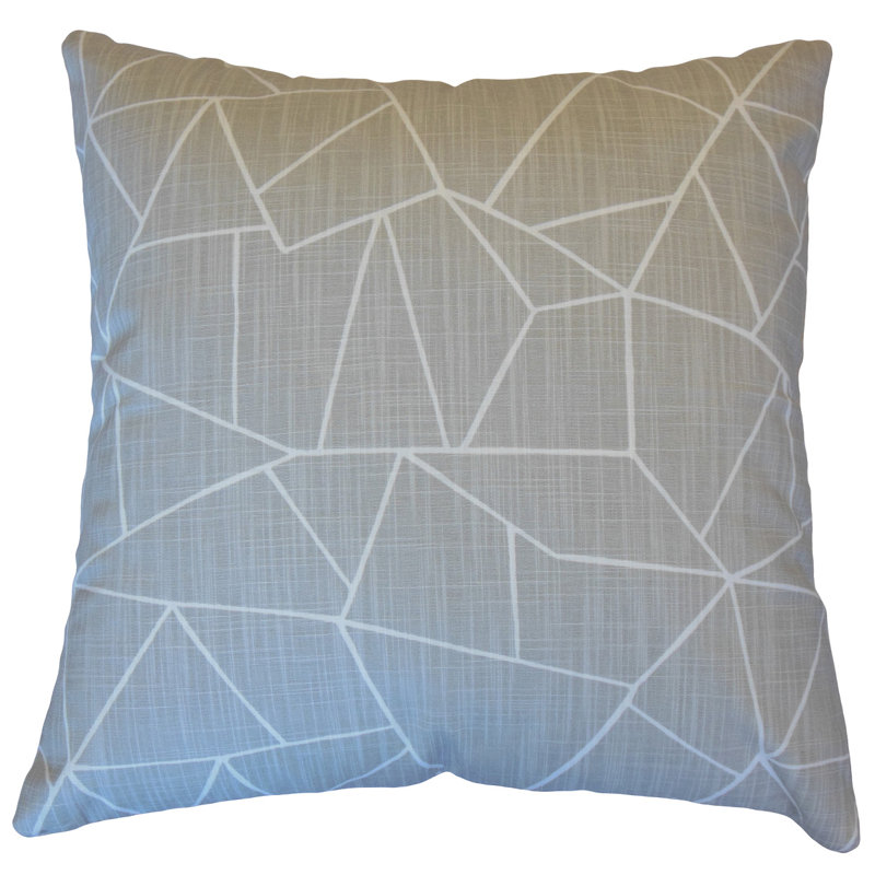 Xzavier Square Pillow Cover & Insert, Height(18") x Width(18")