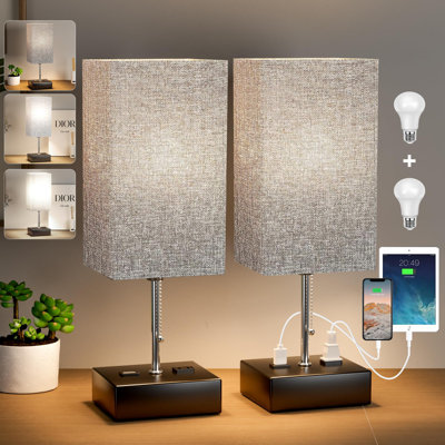 Lampe de table USB en métal Priston