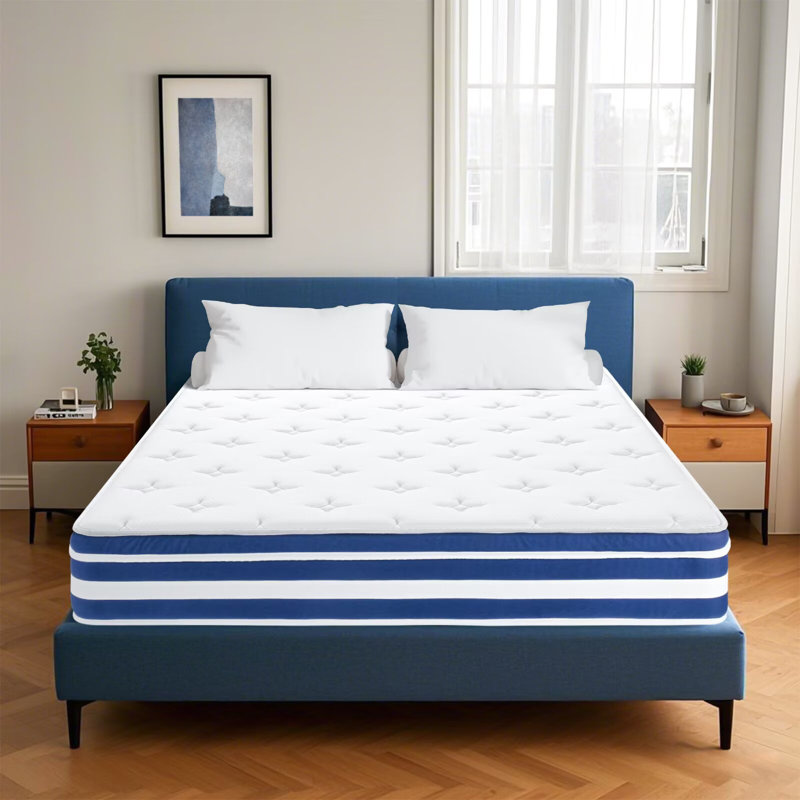 Mattress, 12 Inch Gel Memory Foam Pocket Coils Springs Hybrid Mattresses, Medium Firm Full Bed Mattress in a Box, CertiPUR-US Certified, Cool & Support Comfort