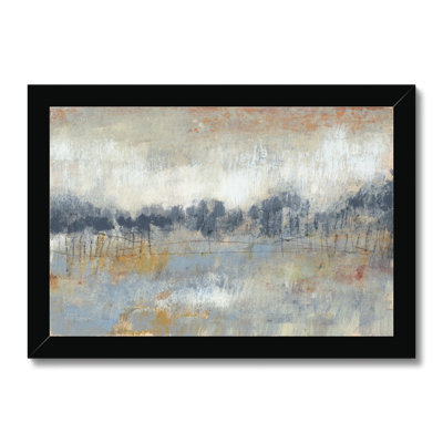 Cool Grey Horizon II by Jennifer Goldberger - Painting