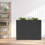 Boîte à fleurs en métal avec tablette amovible pour patio extérieur