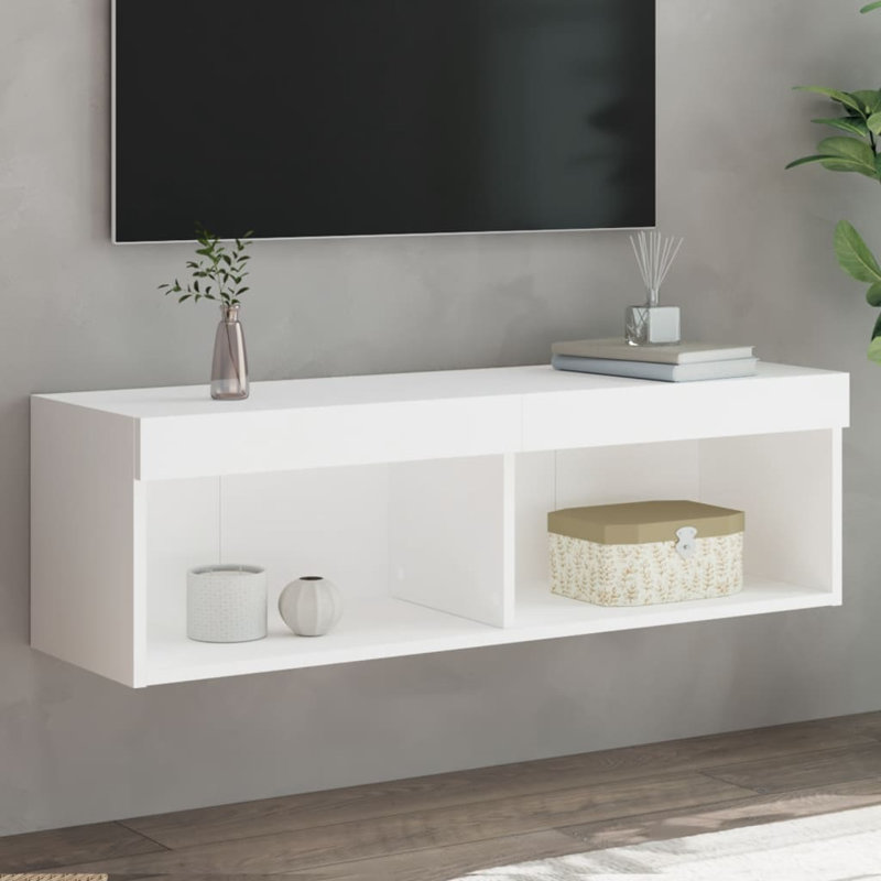Barra TV Stand for TVs up to 43", 30cm H x 100cm W x 30cm D, White