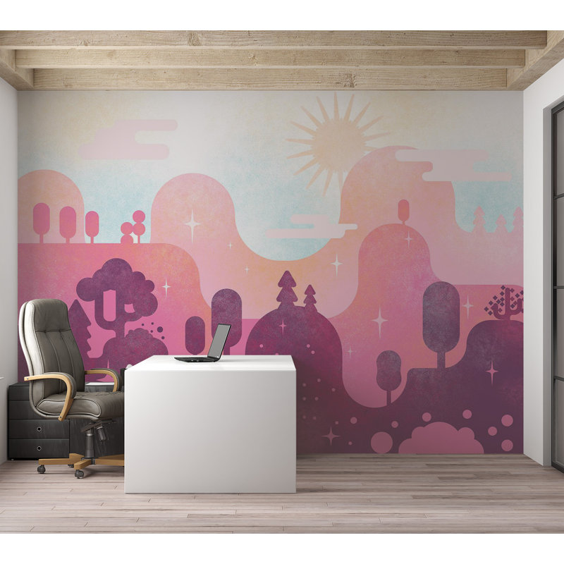 Peel & Stick Abstract Wall Mural - Candy Land, 55" L x 77" W