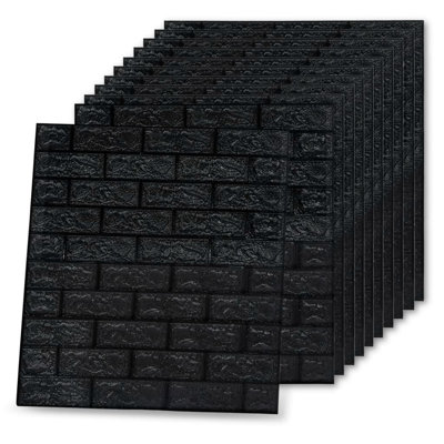 Adam-Jesse 3D Wallpaper Bricks Self-Adhesive 40 Pcs