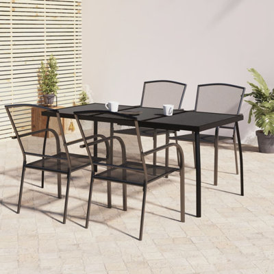 Purtee 4 - Person Patio Dining Set with Rectangular Table