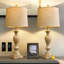 Ensemble de 2 lampes de table de 25,75 po pour le salon, la chambre à coucher, la lampe de chevet à commande tactile à 3 réglages d'intensité, la table de chevet moderne et l'abat-jour en tissu de style rétro-910074041