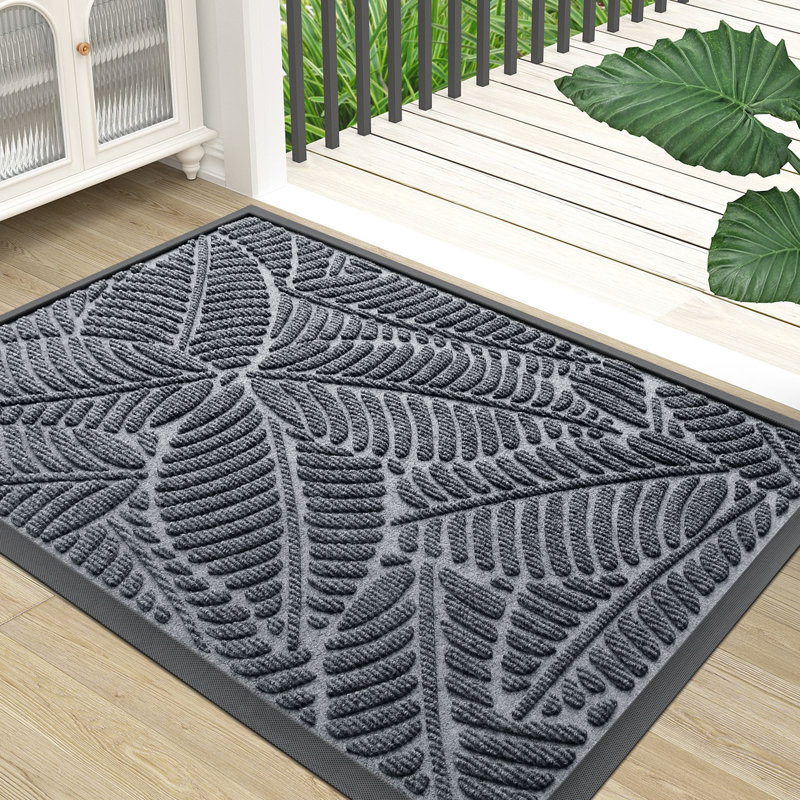 Tapis d'extérieur Welcome Welcome, 17" W x 30" L, Grey