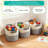 3-Pack Cotton Rope Storage Baskets With Faux Leather Handles, Woven Organizer Bins For Home Closet Shelf Organization, No Assembly Required