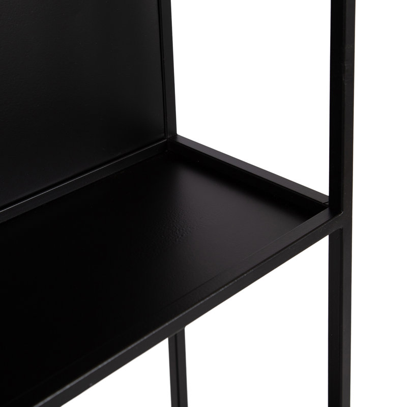 Nomi Geometric Metal Wall Shelf Unit for Use as Bathroom Over-the-Toilet Shelves