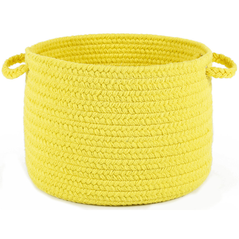 Panier en tissu Smyth, Jaune