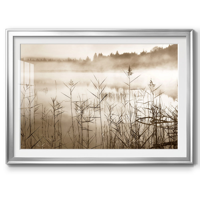 Doux sépia doux, impression sur papier, Argent, H 27 po x l 39 po x P 1,5 po