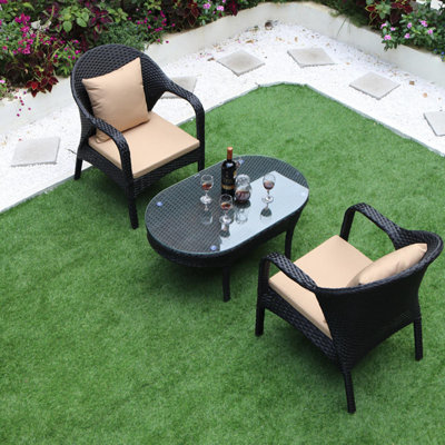 Eyvetta 2 - Person Patio Conversation Set with Cushions