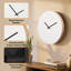  Horloge murale de 12 pouces moderne minimaliste bricolage cadran en bois blanc avec horloge décorative avec surface à peindre pour une personnalisation créative, projets de décoration et d'artisanat personnalisés, blanc-259797401