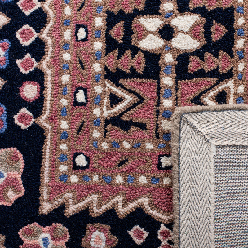Barlowe Hand Tufted Wool Ikat Rug, Rectangle 5' x 8'