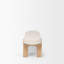 Banc en tissu orme foncé Karina-98239992