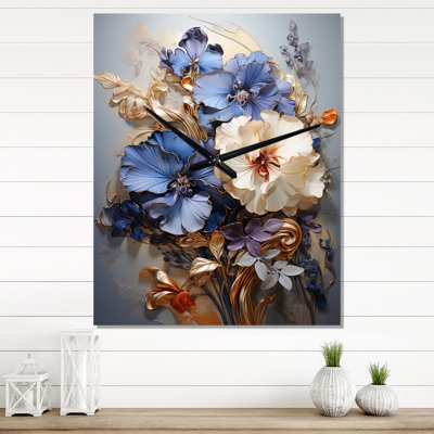 Jameela - Pansies Wall Clock