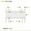 Ensemble de barrière Madison de 2,5 pi x l 5,1 pi (1 barrière) No Dig Zippity, barrière de clôture blanche en vinyle pour panneaux de clôture Madison, barrière d'enfant ou de chien pour clôture de jardin, de patio, d'extérieur ou de jardin, ZP1902