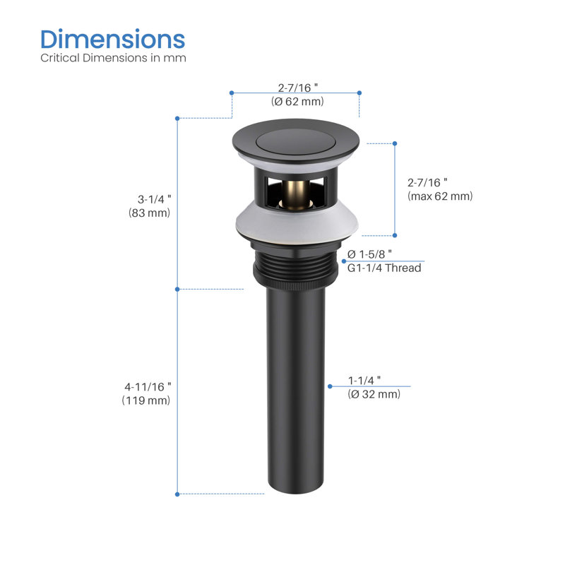 Circular 2-handle 8" Widespread Bathroom Faucet with Pop Up Drain, Matte Black