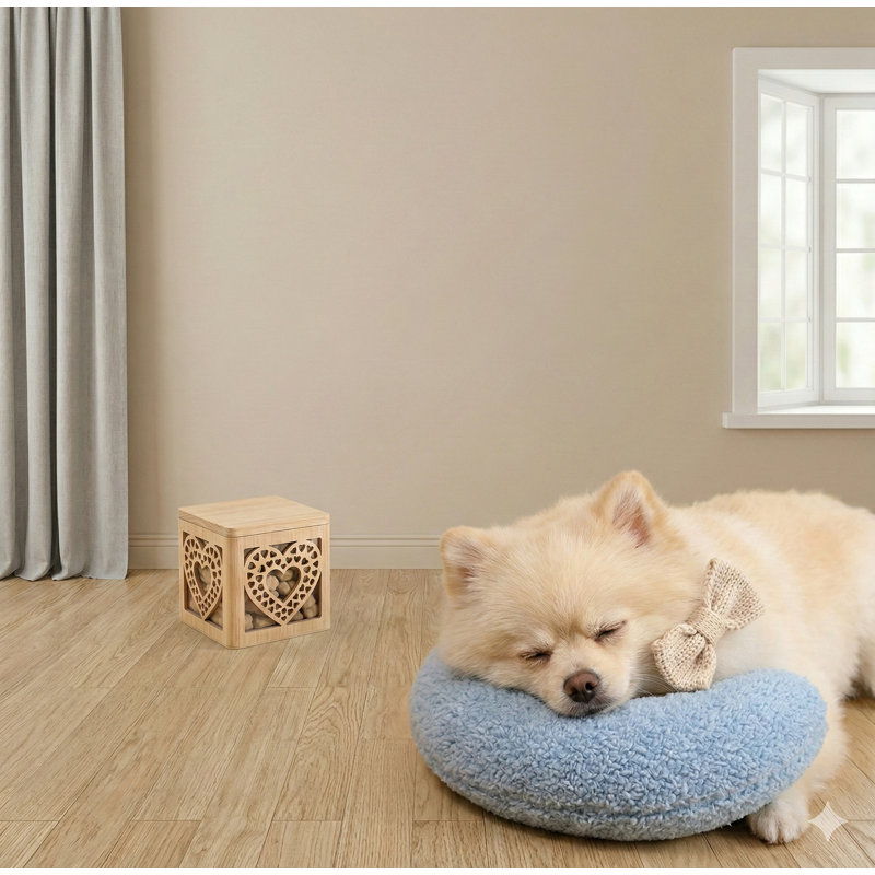 Oreiller apaisant en forme de U conçu pour les chats et les chiens, fabriqué en tissu moelleux ultra-doux, offre un appui-tête confortable et un soutien du cou pour un sommeil profond, convient comme appui-tête de chaton et lit pour animal de compagnie, nuance bleue