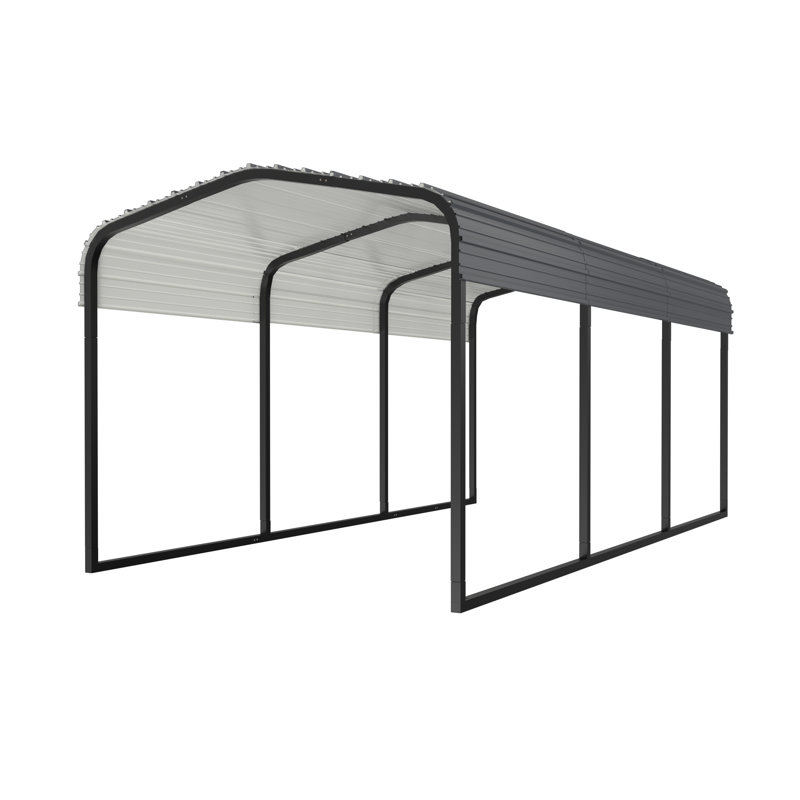 10'x15' Outdoor Carport, 8.53' H x 10' W x 15' D Ft