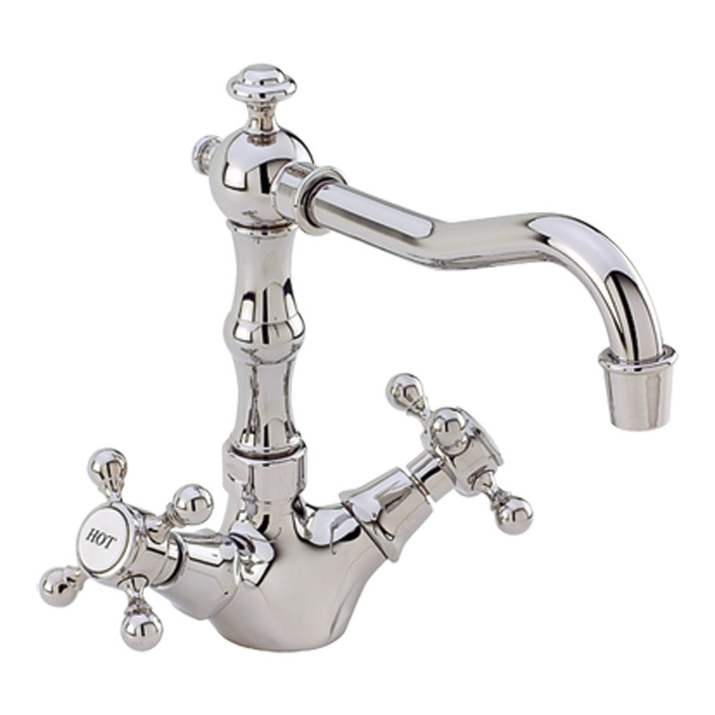 Chesterfield Double Handle Bar Faucet, Polished Chrome