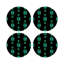 Gem Emeralds Vegan Leather Round Pebble Placemat-1606703689-1606703688