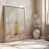 Cadre flottant en chrome poli