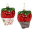 Sweet Strawberry Ornament - 4 Inches Set Of 6