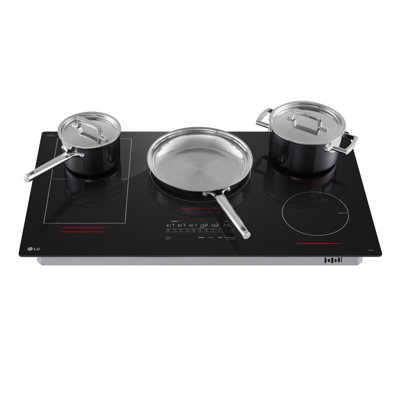 Lg 36” Smart Induction Cooktop With Ultraheat 5.0Kw Element, Black