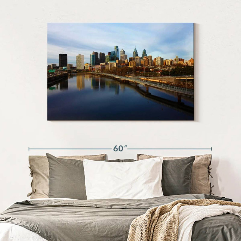 Paysage urbain de Sireci, Philadelphie, H 32 po x l 48 po