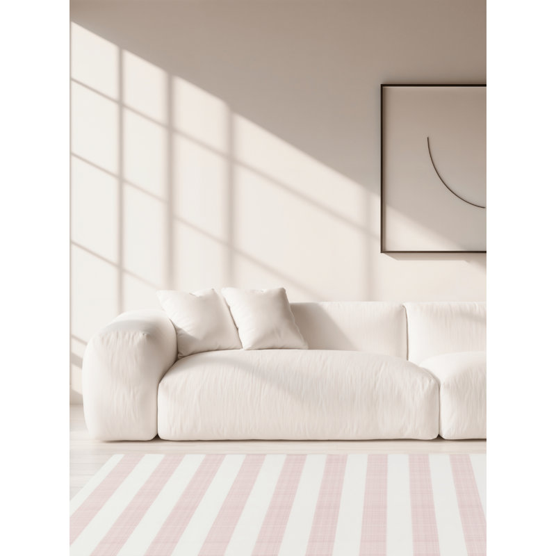 Tapis de jeu réversible en mousse Emerson, Rose