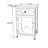 Rustic Nightstand with Drawer and 1-Door Cabinet