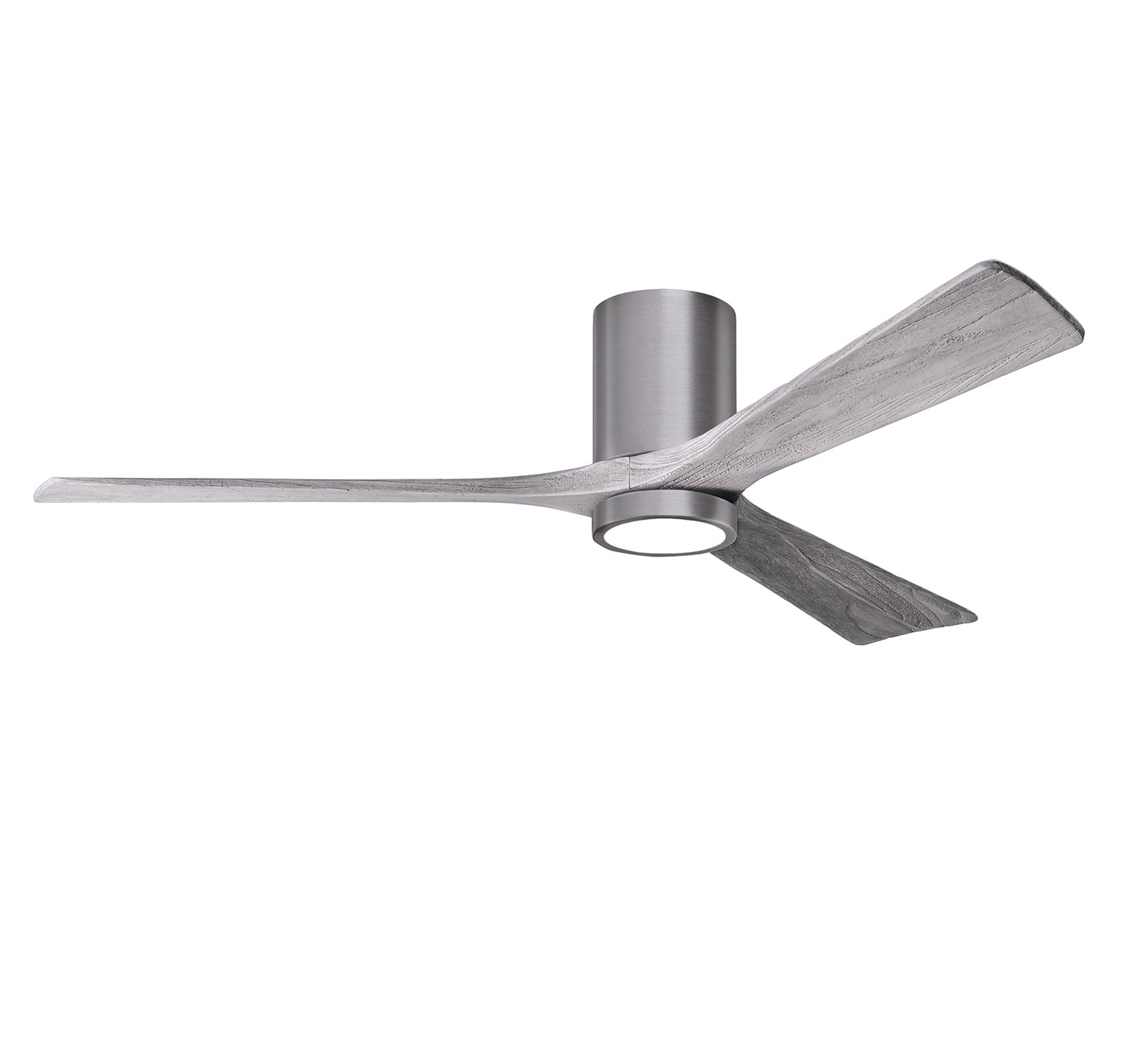 Olivier Ceiling Fan with LED Light Kit, Brushed Pewter, 60", Barn Wood Tone