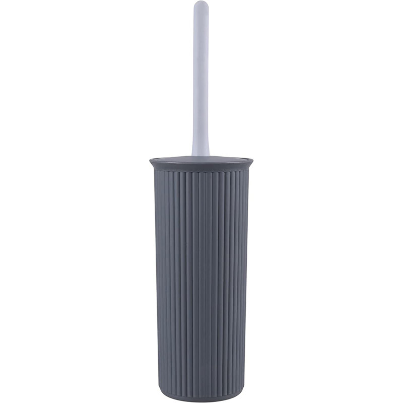Brosse de toilette nervurée 15 po, Gris