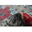 Tapis unique en laine noué à la main gris nouvel âge Lahore Fin 5 pi 1 po x 8 pi 4 po Carthon