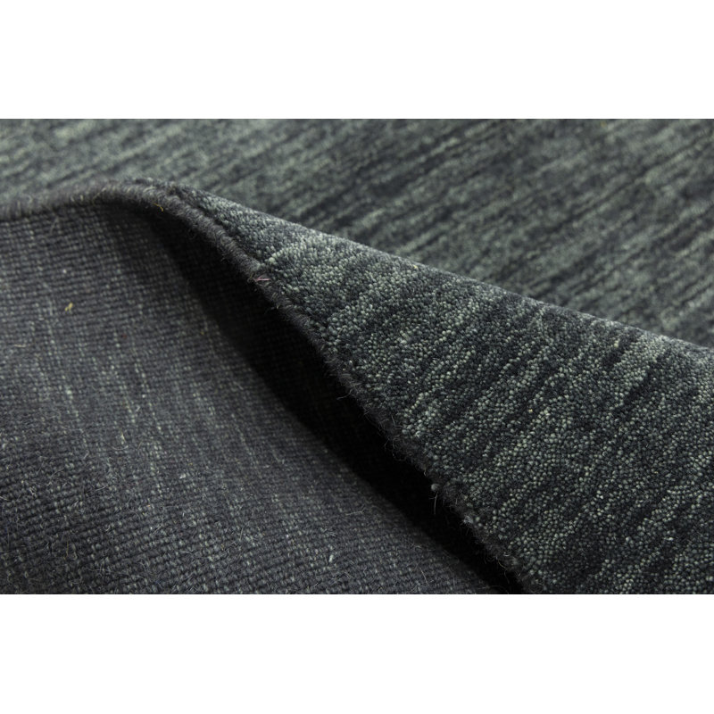 Greilickville Hand Loomed Gabbeh Rug, 100% Wool, Solid Color, Fade & Stain Resistant, Durable, All Sizes, India-Made.