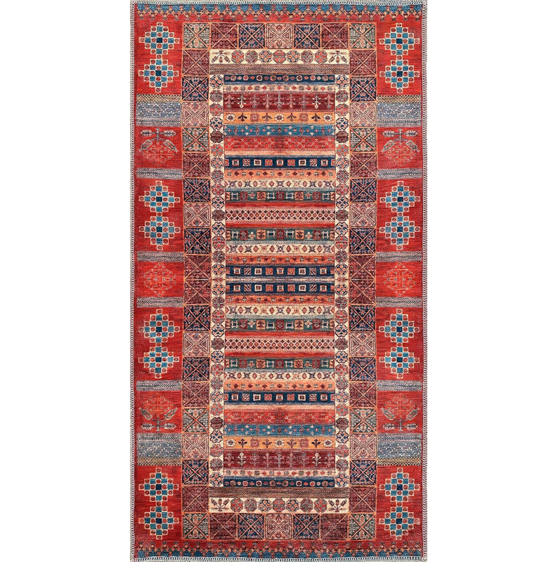 Traditional Area Rug Modern Non Slip Mat Large Entryway Rugs Washable Carpet Pad for Bedroom 1316, Rectangle 120 x 180 cm
