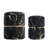 Vlvet Round Ottoman With Storage, Modern Footrest Upholstered Footstool Bronzed Fabrics Vanity Stool For Living Room, Bedroom, Dining Room Entrance Coffee Table,(Black/Set Of 2)-996999283