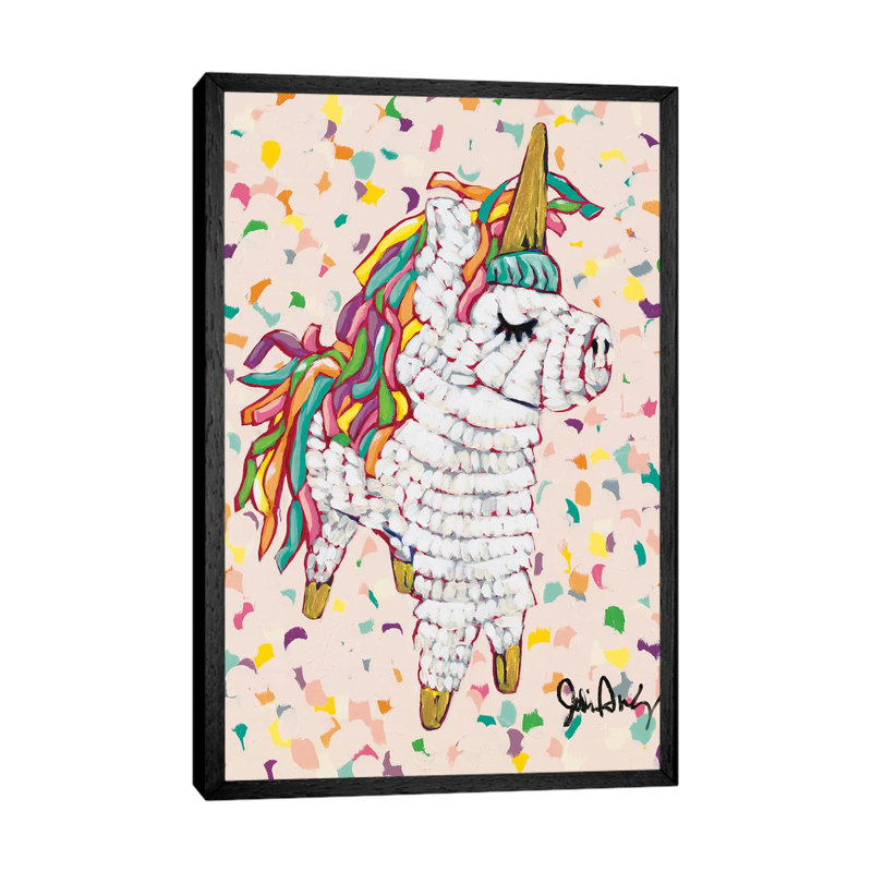Queen Pinata by Jodi Augustine - Painting on Canvas, Black Framed, 101.6cm H x 66.04cm W x 3.81cm D