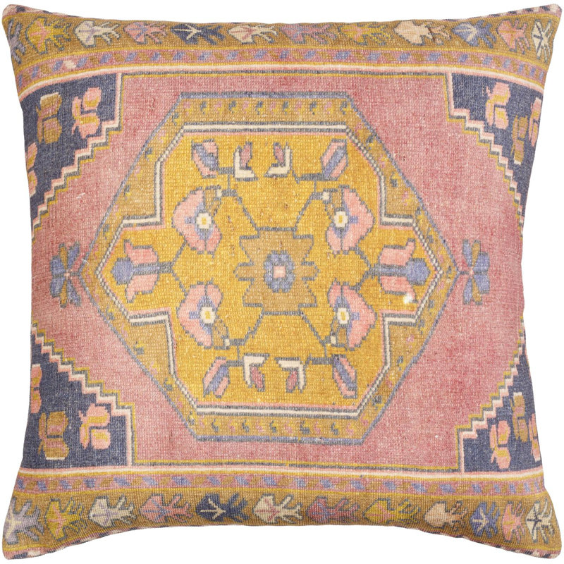 Emily Jean Accent Throw Pillow Cover, 18"H x 18"W, Polyester