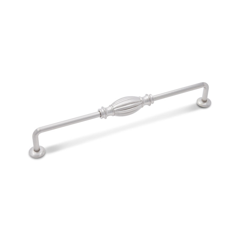 Poignée barre 8 po d'un centre à l'autre avec tambour central doublé CP Series, Nickel satiné