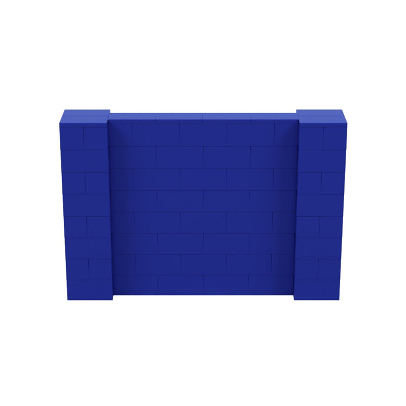 Ensemble mural 4 pi de hauteur Everblock, Bleu, 72"