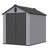 6*8Ft Resin Plastic Storage Shed For Backyard Garden Big Spire Tool Storage