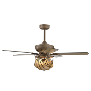 Kani 52 Inch Mid-century Modern Ceiling Fan With Remote