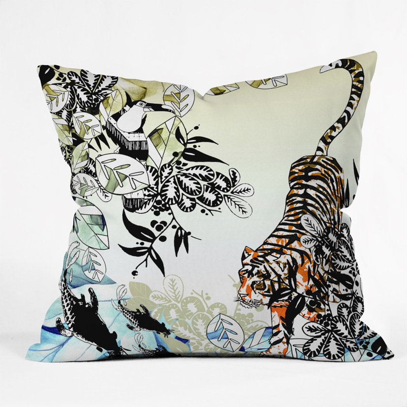 Coussin Tiger, 16 po x 16 po